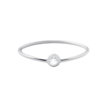 Gigi Clozeau - Bague Dot, diamant, or blanc, T 50