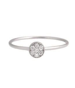 Gigi Clozeau - Bague Puce, diamants, or blanc, T 54