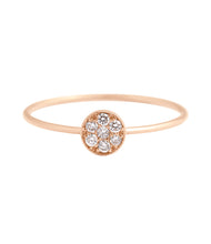 Gigi Clozeau - Bague Puce, diamants, or rose, T 51