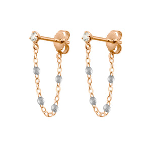 Gigi Clozeau - Boucles d'oreilles argent Gigi Suprême, or rose, diamants