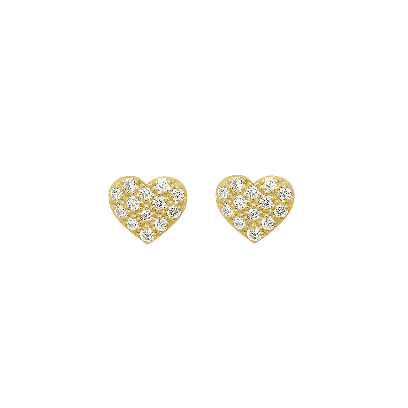 Gigi Clozeau - Boucles d'oreilles In Love, diamants, or jaune