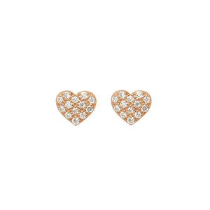 Gigi Clozeau - Boucles d'oreilles In Love, diamants, or rose