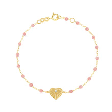 Gigi Clozeau - Bracelet blush Cœur Lumière, diamant, or jaune, 17 cm