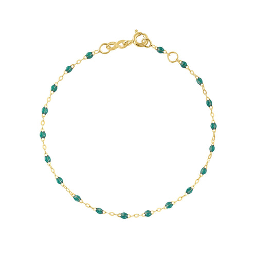 Gigi Clozeau - Bracelet emeraude Classique Gigi, or jaune, 24 cm