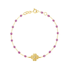 Gigi Clozeau - Bracelet galaxy Trèfle Lumière, diamant, or jaune, 17 cm