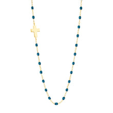 Gigi Clozeau - Collier jungle Croix côté, or jaune, 42 cm