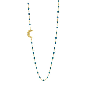 Gigi Clozeau - Collier jungle Lune, diamant, or jaune, 42 cm