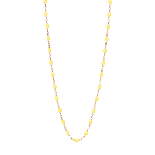 Gigi Clozeau - Collier mimosa Classique Gigi, or rose, 45 cm