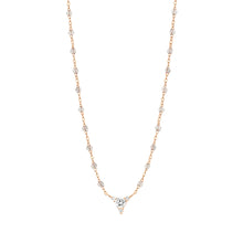 Gigi Clozeau - Collier sparkle Kosmos, diamants, or rose, 42 cm