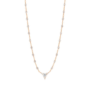 Gigi Clozeau - Collier sparkle Kosmos, diamants, or rose, 42 cm