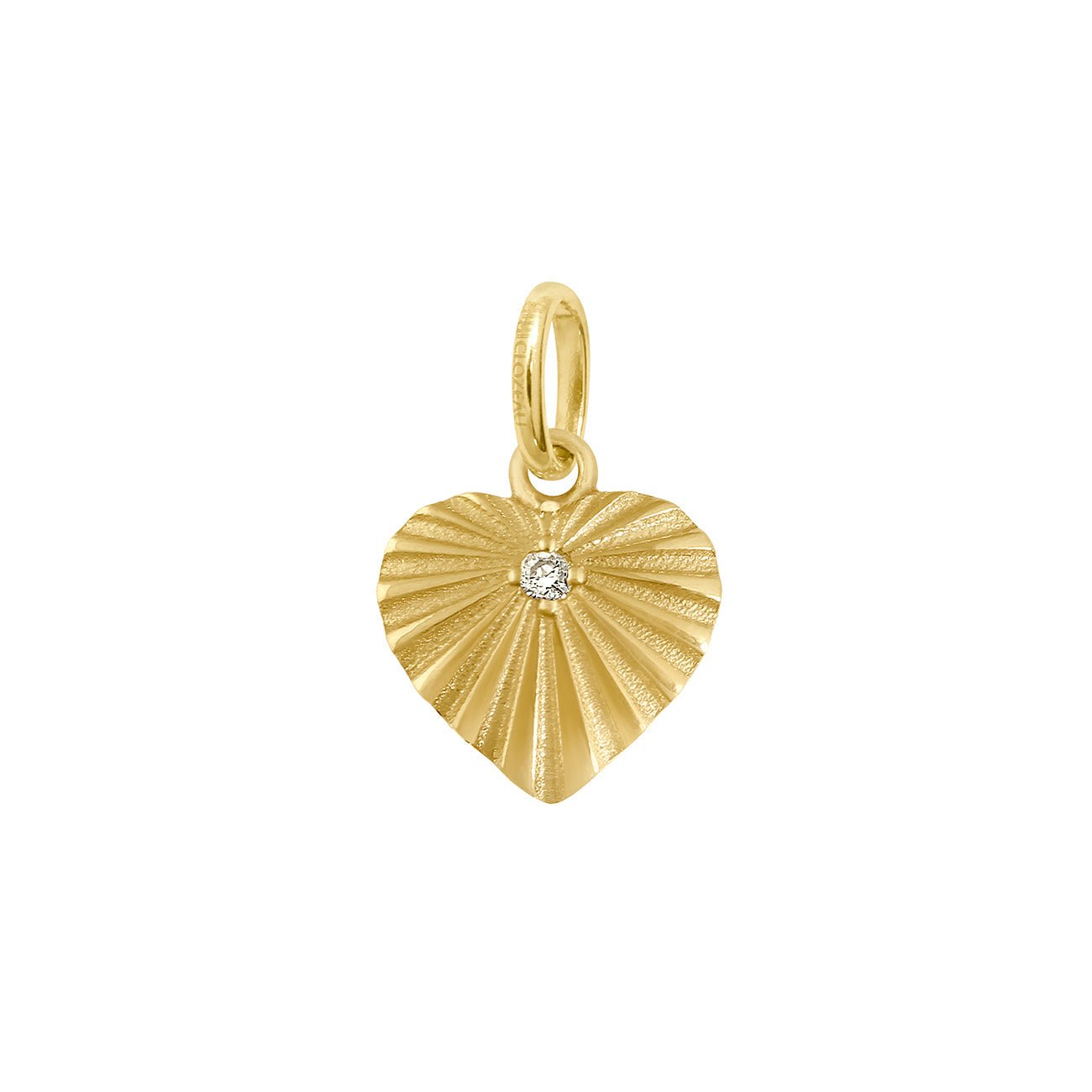 Gigi Clozeau - Pendentif Cœur Lumière, diamant, or jaune