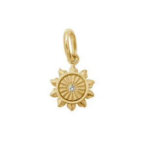 Gigi Clozeau - Pendentif Lucky Sun, diamants, or jaune