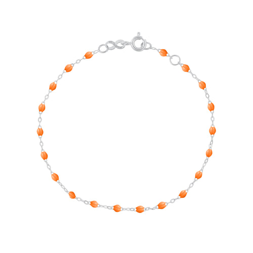 Gigi Clozeau - Bracelet mandarine Classique Gigi, or blanc, 17 cm