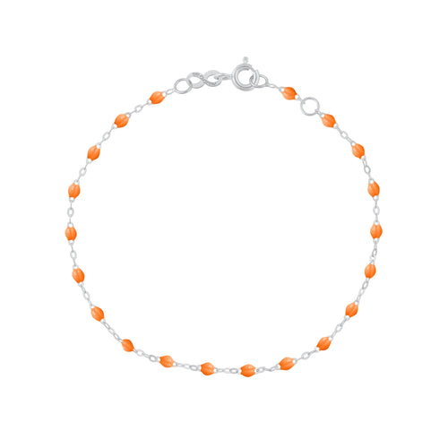 Bracelet mandarine Classique Gigi, or blanc, 19 cm