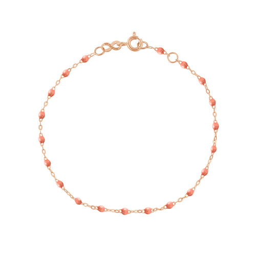 Gigi Clozeau - Bracelet saumon Classique Gigi, or rose, 15 cm