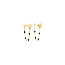 Gigi Clozeau - Boucles d'oreilles noire Gigi Suprême, or jaune, diamants