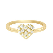 Gigi Clozeau - Bague In Love, diamants, or jaune, T 50